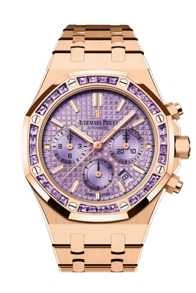 Purple gold watch sale