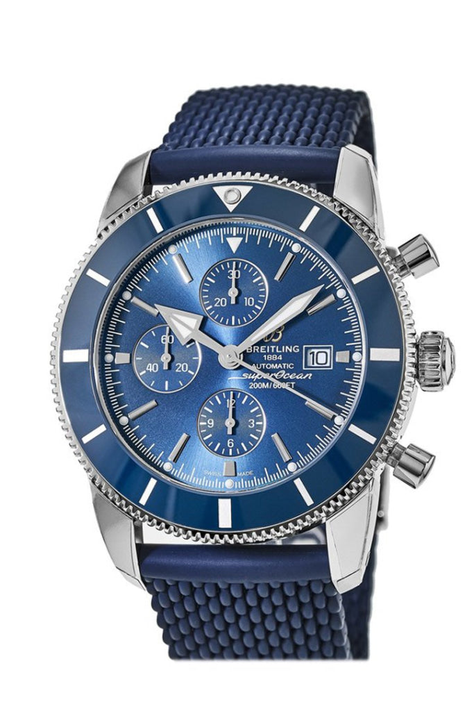 Breitling superocean clearance chronograph blue