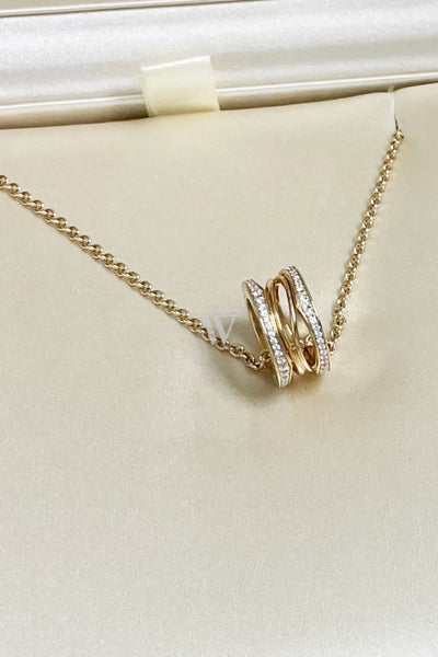 Bvlgari B.zero1 Diamond Yellow Gold Necklace