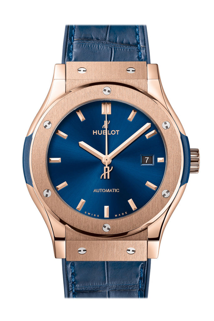 Hublot Watch Classic Fusion King Gold Blue 42 mm