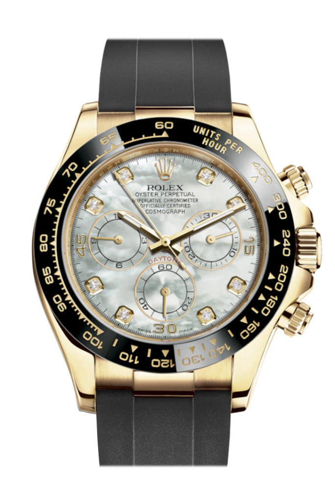 Rolex 116518LN Cosmograph Daytona Black Dial Gold Watch WatchGuyNYC