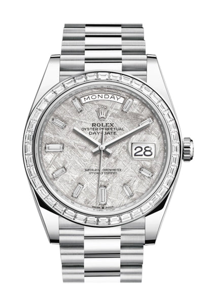 Rolex day date platinum sale diamond bezel