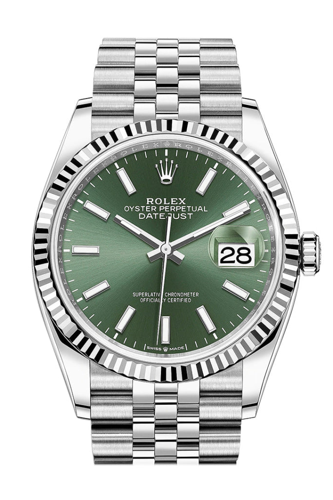 Datejust shops 36 green dial