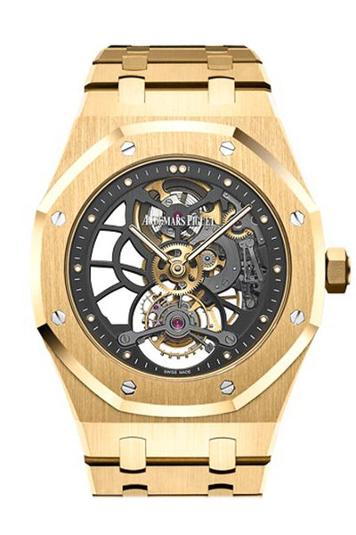 Audemars Piguet Royal Oak 41mm Tourbillon Extra- Thin Slate Grey Skeleton  Dial 18K Yellow Gold Men's Watch 26513BA.OO.1220BA.01