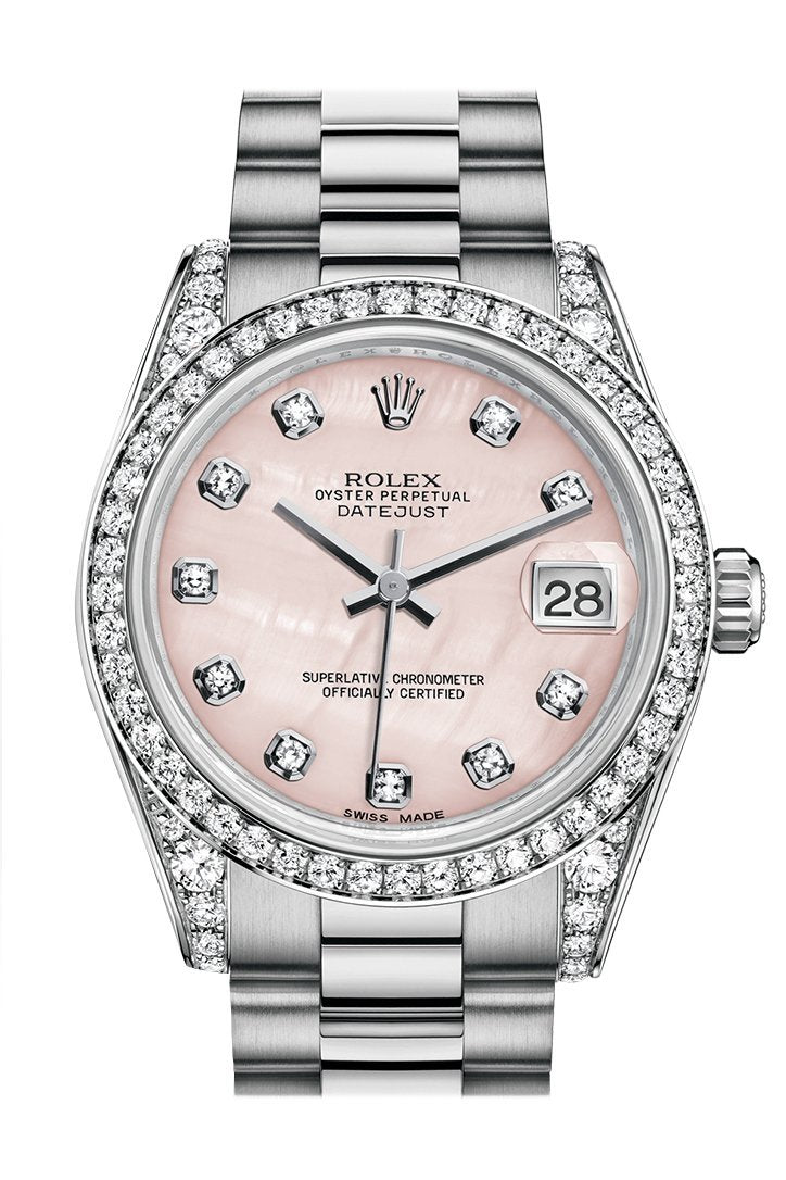 Rolex Lady Rose Gold Midsize President 31mm Ladies Watch 178245