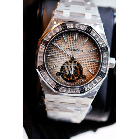 Audemars Piguet Royal Oak 41Mm Smoked Grey Dial 950 Platinum Men’s Watch 26516Pt.zz.1220Pt.01