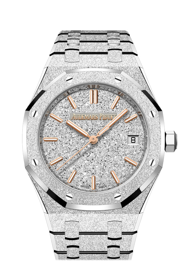 Audemars Piguet Royal Oak 34 Dial Rhodium Plated White Gold 77450BC.GG.1361BC.01