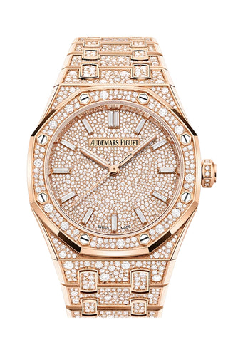 Audemars Piguet Royal Oak 34 Diamond Dial Pink Gold 77452OR.ZZ.1365OR.01