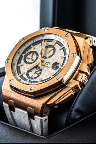 Audemars Piguet Royal Oak Offshore 44 White Dial Rose Gold 26408OR.OO.A010CA.01 Pre Owned Watch