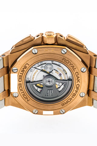 Audemars Piguet Royal Oak Offshore 44 White Dial Rose Gold 26408OR.OO.A010CA.01 Pre Owned Watch