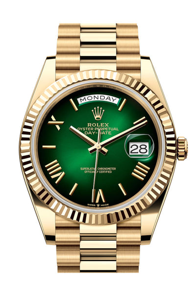 Rolex Day-Date 40 18K Yellow Gold President Watch 228238 New Release ...