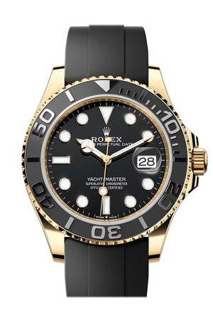 Rolex Yacht Master 42 Black Dial Black Ceramic Bezel Oyster Flex Bracelet 226658