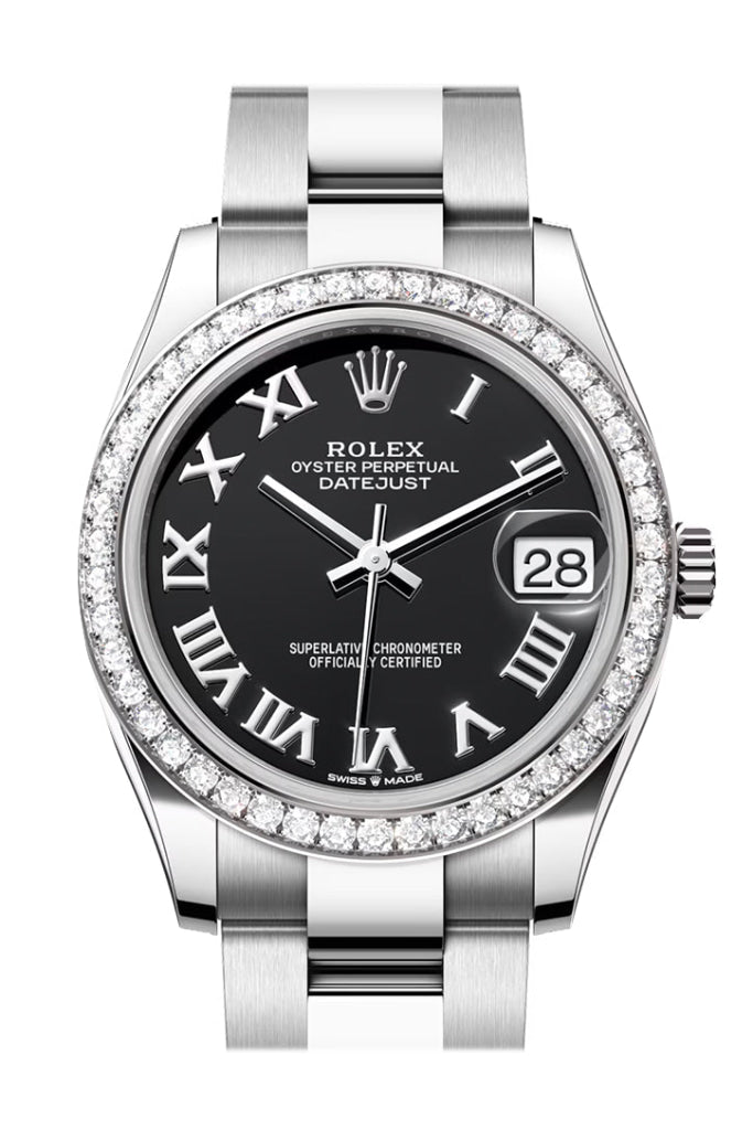 Rolex Datejust 31 Black Roman Dial Ladies Watch 278384Rbr 278384Rbr-0001