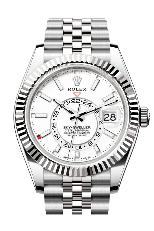 Rolex sky dweller steel white dial new arrivals