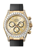 Rolex Daytona Champagne Diamond Dial Diamond Bezel Oysterflex Bracelet Bracelet 126538TBR