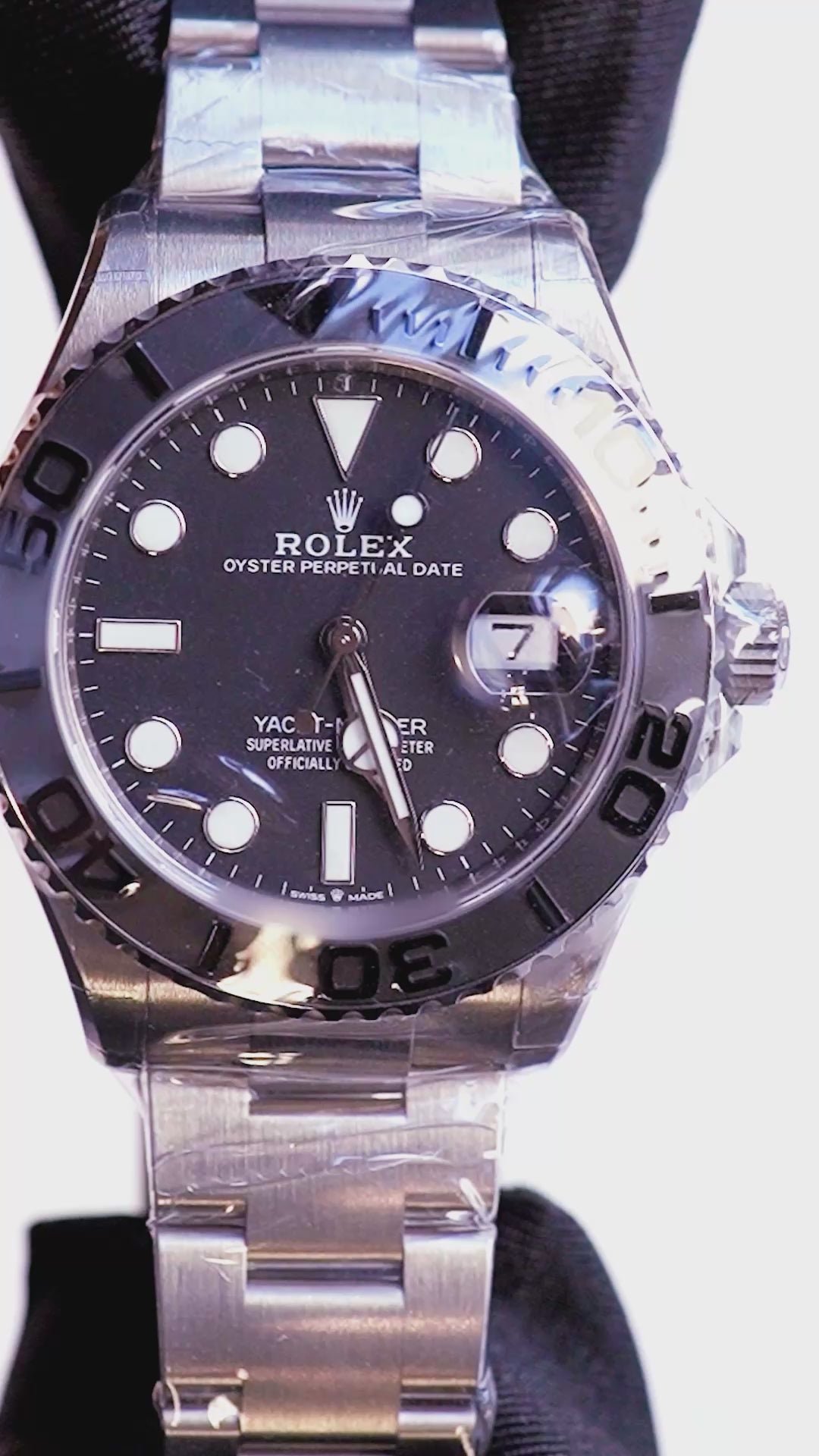 Rolex Yacht Master42 Intense Black Dial Titanium Mens Watch 226627