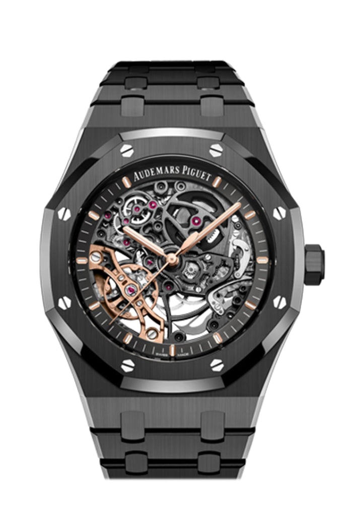 Audemars Piguet Royal Oak 41Mm Double Balance Wheel Openworked Ceramic Grey Skeleton