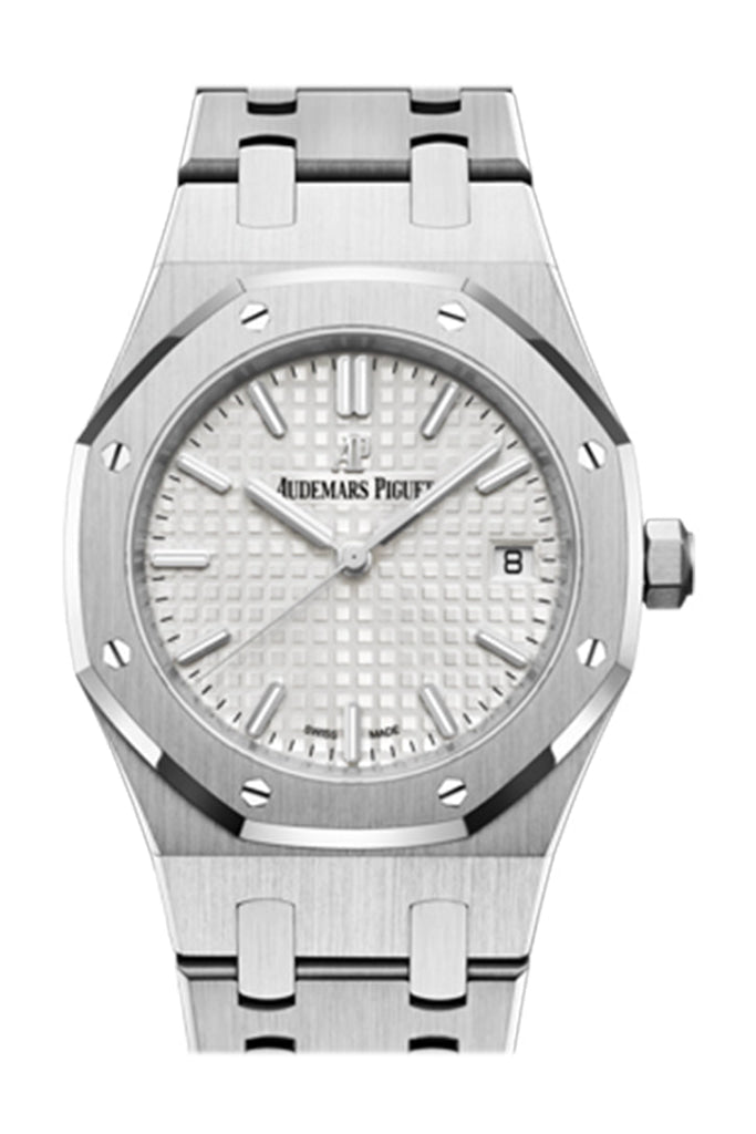 Audemars Piguet Royal Oak 34 Silver Dial Stainless Steel Watch 77350St.oo.1261St.01