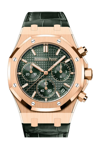 Audemars Piguet Royal Oak 41 Chronograph Khaki Green Dial Rose Gold 26240Or.oo.d404Cr.01 Dcm Watch