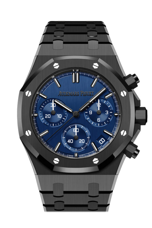 Black watch discount with blue dial