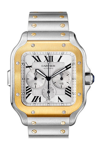 Cartier Santos Chrono Steel Yellow Gold W2Sa0008 Watch