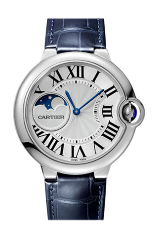 Cartier Ballon Bleu Moonphase Automatic Silver Dial Ladies Watch Wsbb0020