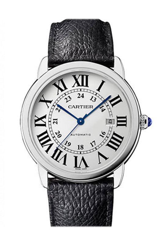 Cartier Ronde Solo Small Automatic Silver Opaline Dial Watch