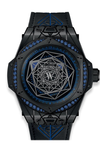 Hublot Big Bang Sang Bleu All Black Blue 465.cs.1119.vr.1201.mxm18 Watch