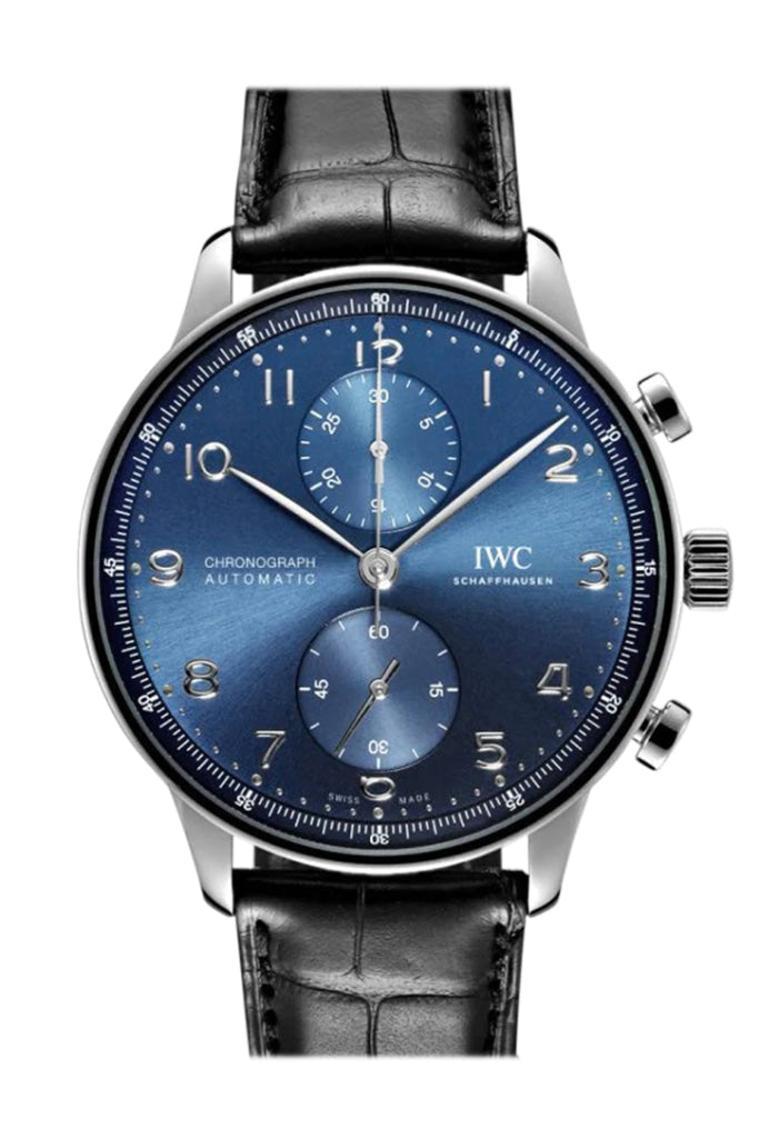 IWC Portuguese Chronograph Automatic Blue Dial Men s Watch IW371606 WatchGuyNYC