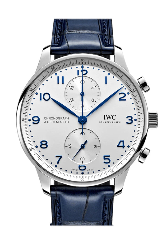 Iwc Portuguese Silver Dial Stainless Steel Watch Iw371605