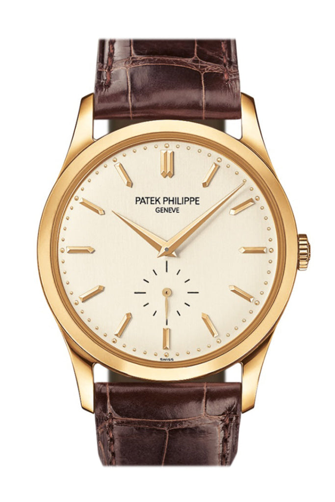 Patek Philippe Calatrava Mechanical Opaline White Dial Men’s Watch 5196J-001