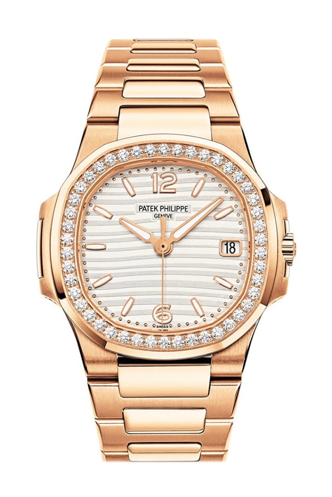 Patek Philippe Nautilus 18Kt Rose Gold Diamond Ladies Watch 7010/1R-011 7010-1R-011