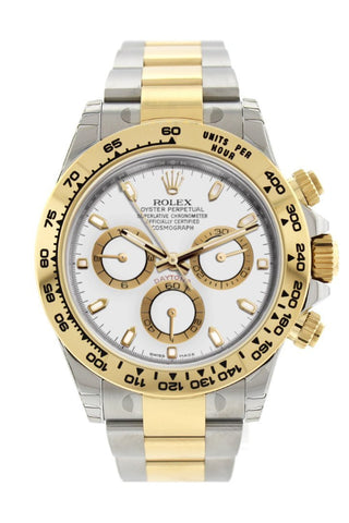 Rolex Cosmograph Daytona White Dial Stainless Steel And Gold Mens Watch 116503