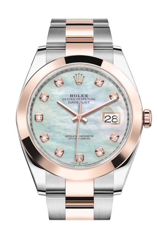 Rolex oyster perpetual online datejust 41 rose gold