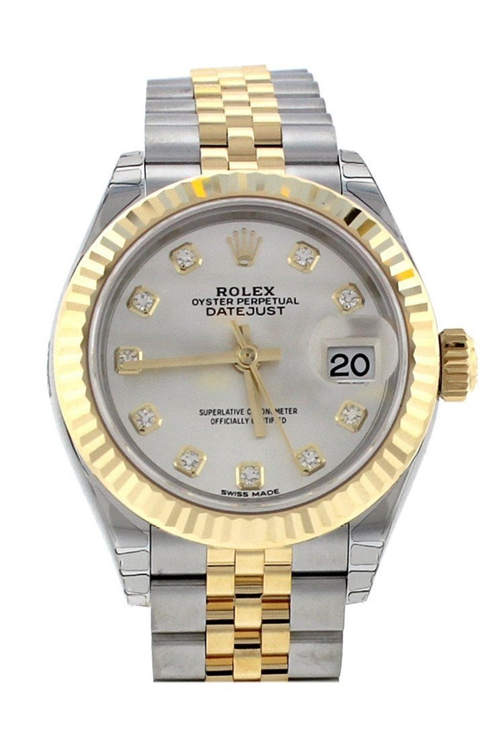 ROLEX 279173 28 Diamond Gold Ladies | WatchGuyNYC