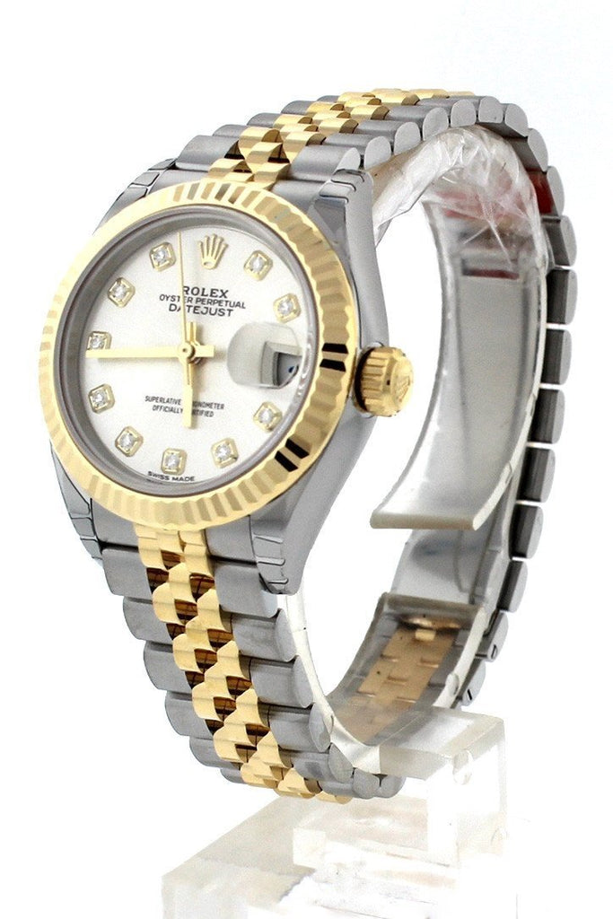 Rolex Lady Datejust in two tone Silver Diamond dial Jubilee Bracelet