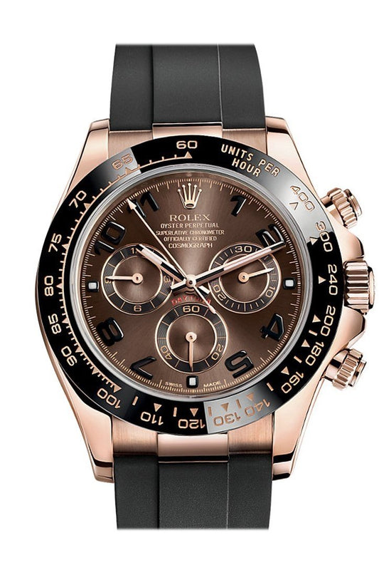 Rolex 116515LN Cosmograph Daytona Black Dial Oysterflex Strap | WatchGuyNYC